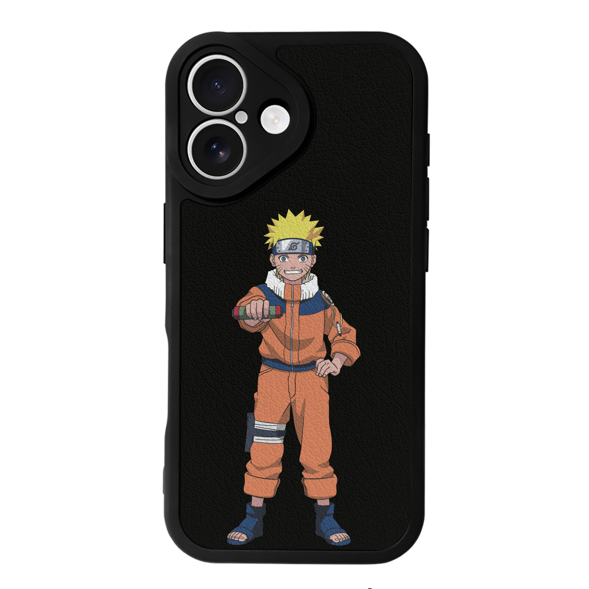 （画像用） NARUTO -ナルト- うずまき ナルト Uzumaki Naruto 【iPhone 16シリーズ対応】シリコンスマホケース（レザー調） 材質：シリコン